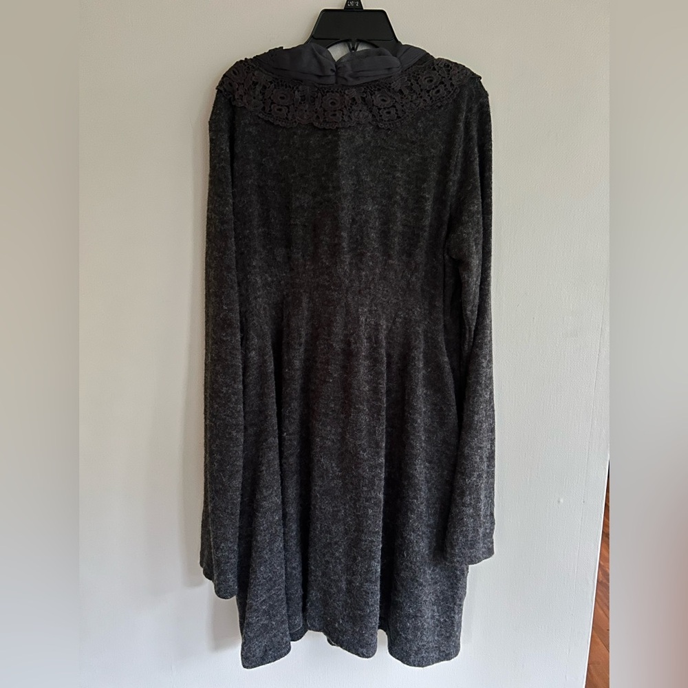 NWT BY STELLA Angora Blend Mixed Media Tunic Sweater Dress Lagenlook Cottage XL - Picture 9 of 11